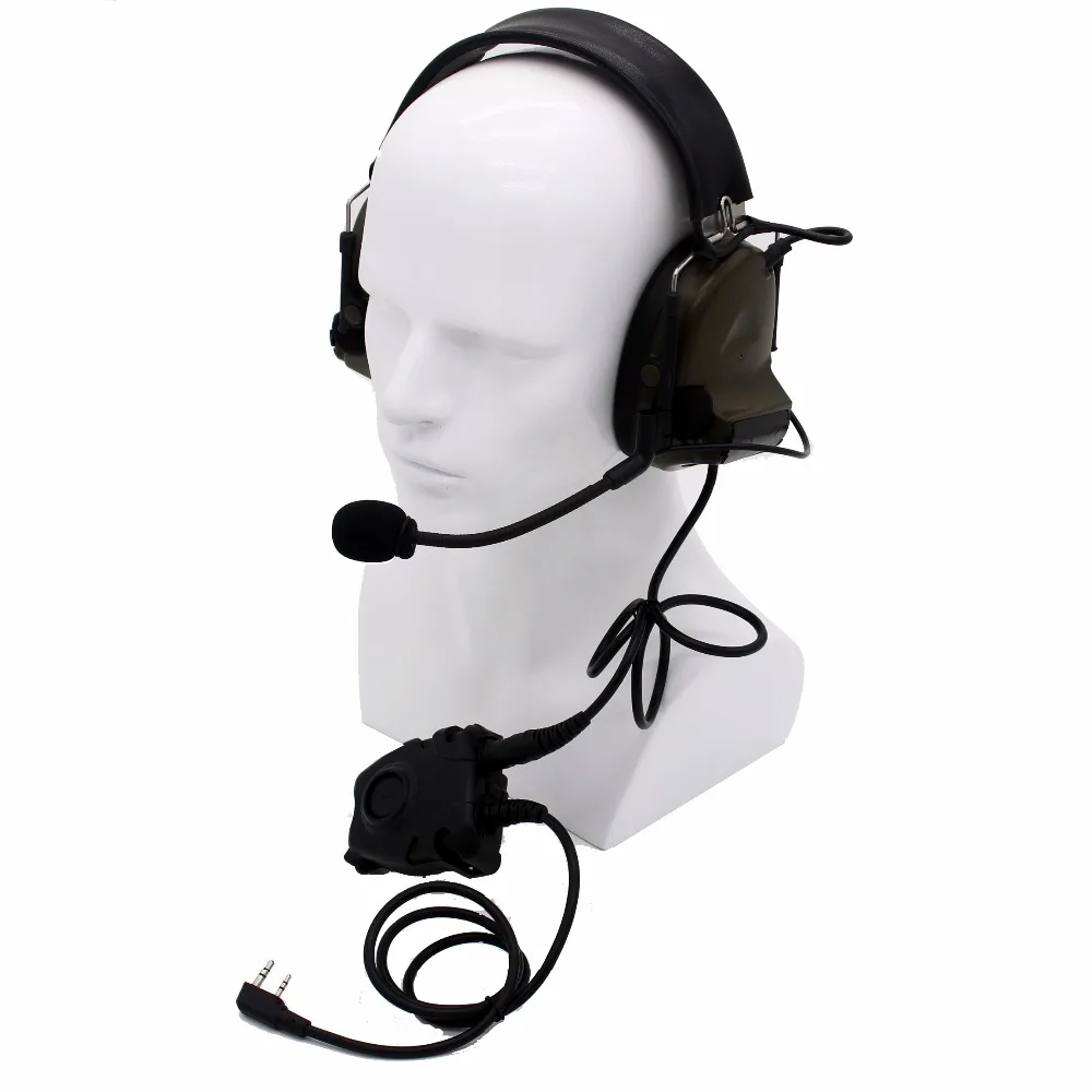 XQF Z Тактический H50 Peltor PTT гарнитура охотничий наушник для Kenwood BaoFeng DM 5R UV GT 3 82 KG UVD1P