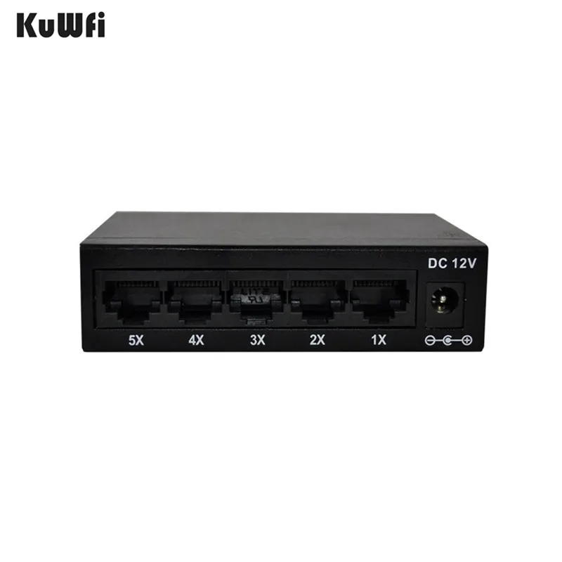 CE ROHS Compli 5 портовый коммутатор 10/100 м Быстрый Ethernet для сетевой камеры Vlan поддержка