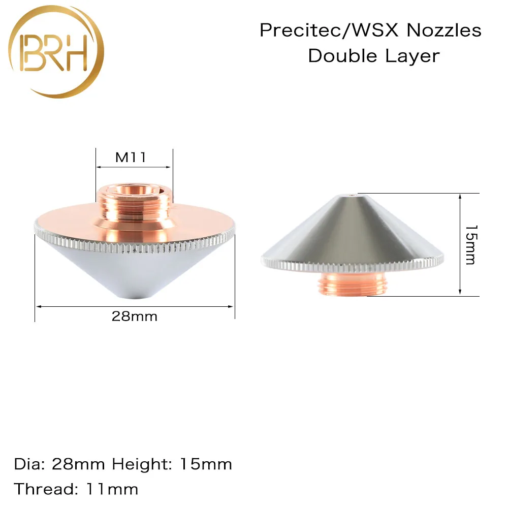Лазерная насадка BRH Precitec WSX одинарный/двухслойный диаметр 28 мм 0 8-5 IPG/Highyag/Precitec