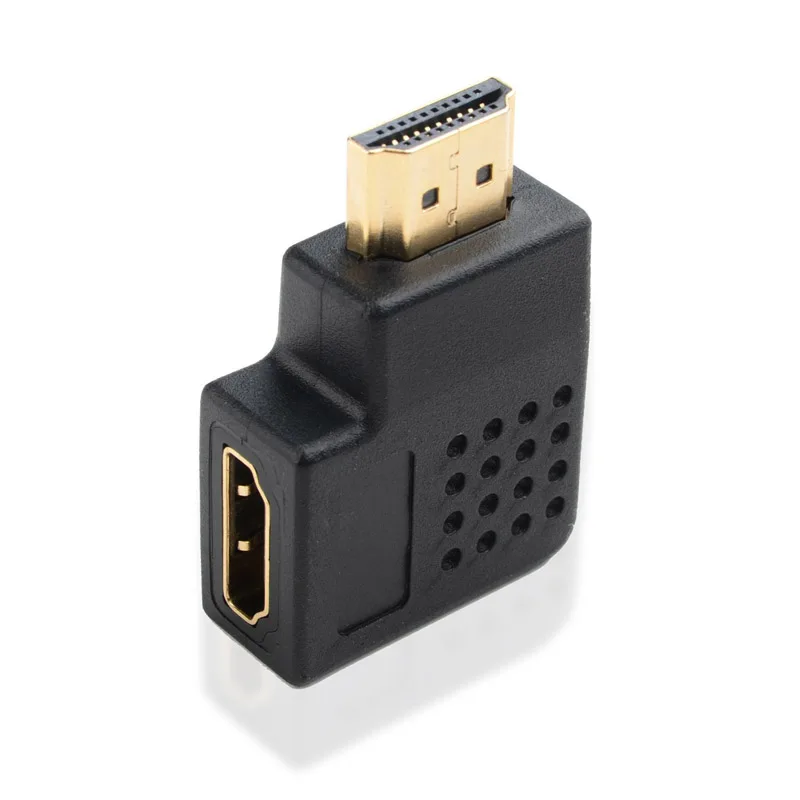 90 градусов левый Угловой Соединитель конвертер адаптер для HDTV Новый HDMI штекер на