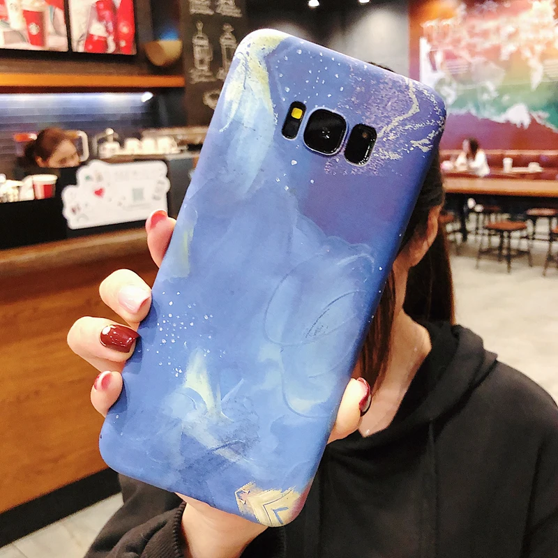 YHBBCASES для Samsung S10 S8 S9 Plus чехлы Note 10 8 9 цветные телефонов с рисунком мечтательного