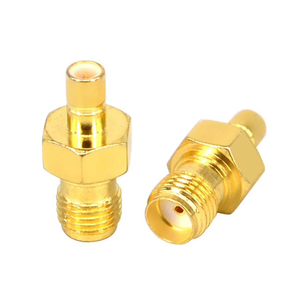 2 шт. коаксиальный переходник SMA female to SMB male RF коннектор прямой латунный