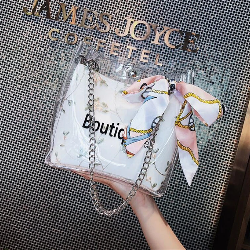 LUISE 2018 женские прозрачные сумки через плечо летняя модная пляжная сумка для