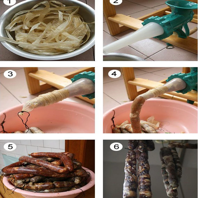 Инструмент для упаковки колбасок 15 м * 28 мм оболочка колбасы машина приготовления