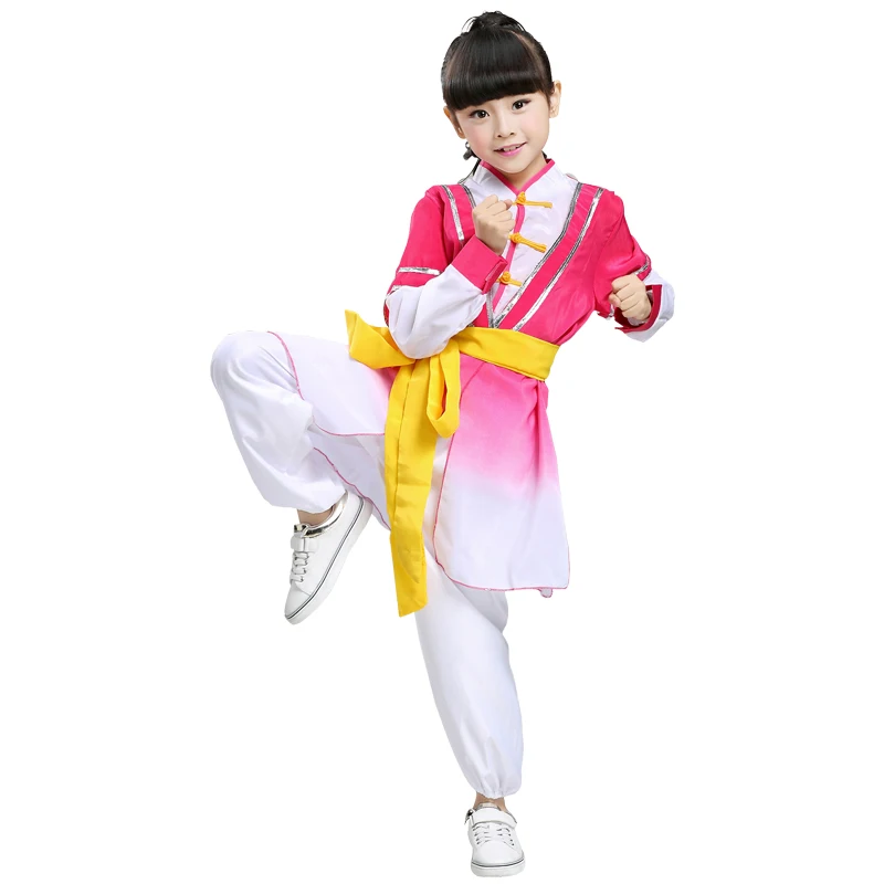 Китайская традиционная одежда для мальчиков Tae Kwon Do Kids Wushu Boy униформа китайского