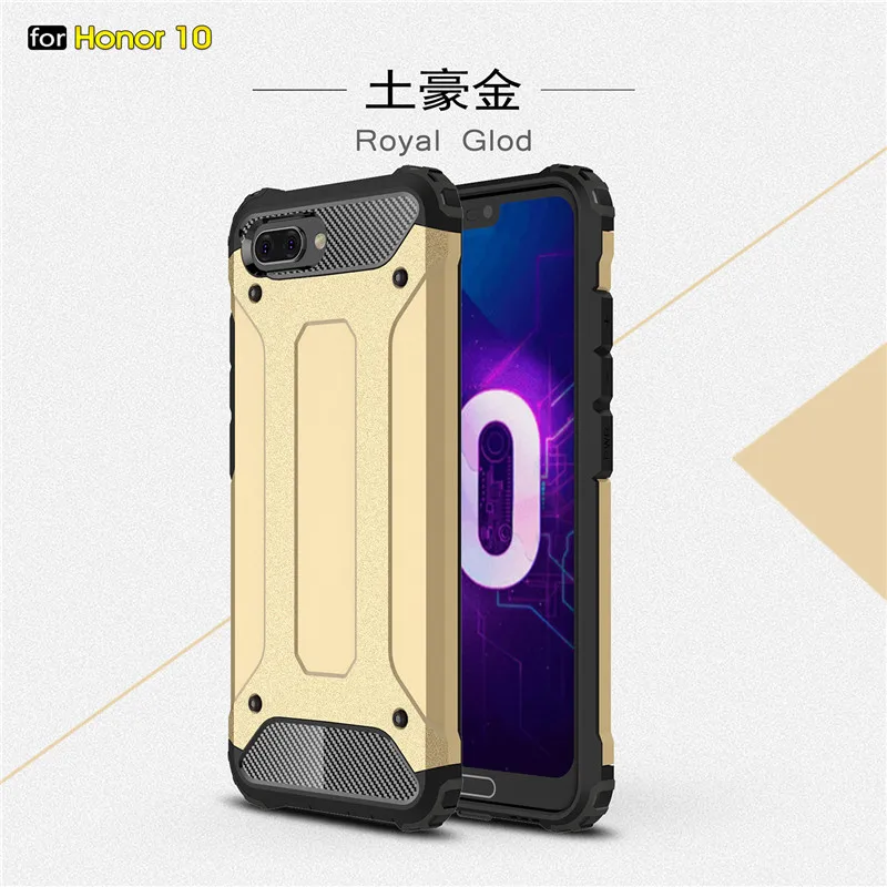 Для подходящих чехлов Huawei Honor 10 чехол WolfRule TPU и PC армированный бампер для телефона