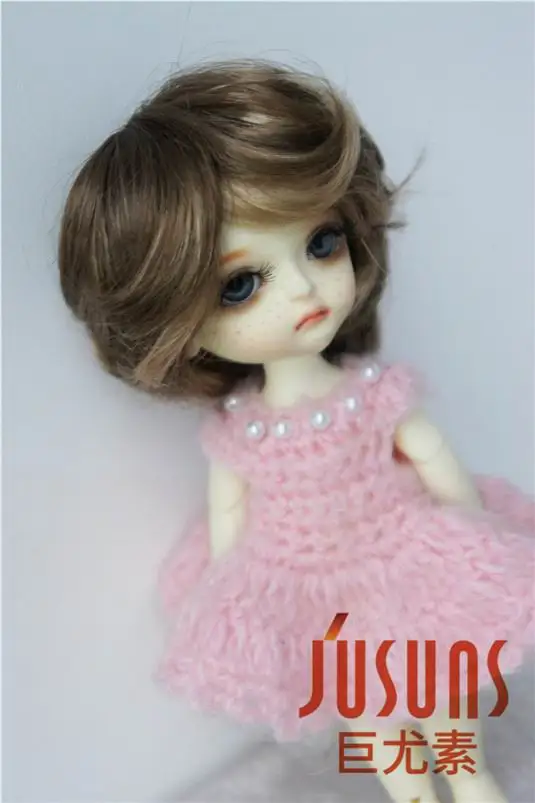 JD075 1/8 Модные Синтетические мохер BJD парики для кукол Размер 5-6 дюймов модные короткие кукольные волосы высокое качество Аксессуары для кукол