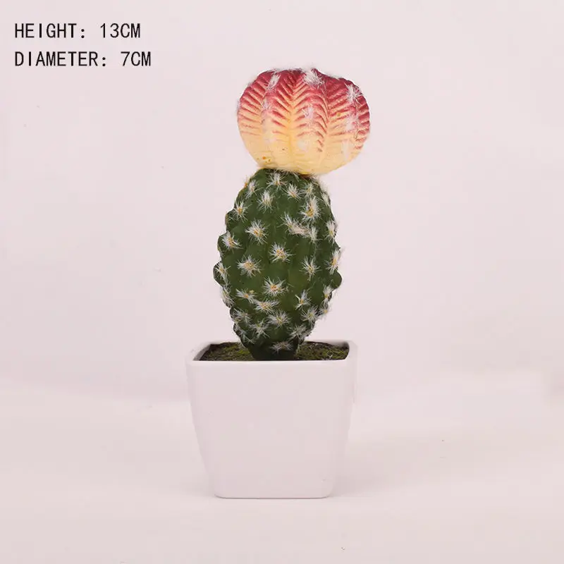 16 Искусственный пластик кактус суккуленты колючая груша Горшечное растение без горшка Экологичное моделирование домашний офис настольные украшения Горячая Распродажа - Цвет: 16