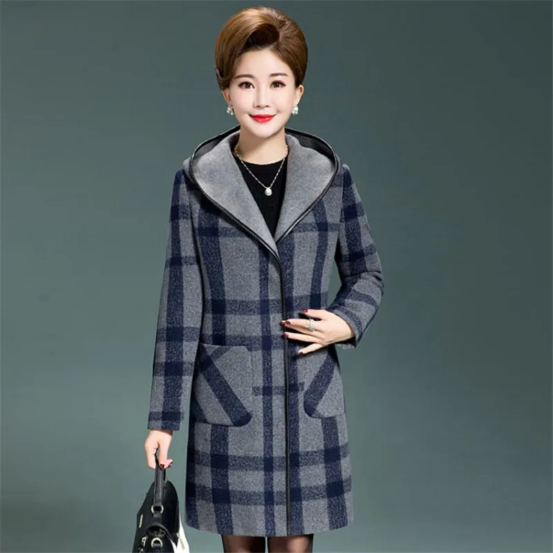 Осенне-зимняя женская верхняя одежда 2018 Новое Женское шерстяное пальто большого