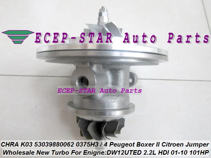 Free Ship Turbo Cartridge CHRA K03 62 53039880062 53039700062 For Peugeot Boxer II Citroen Jumper 2001-10 DW12UTED 2.2L HDI | Автомобили и