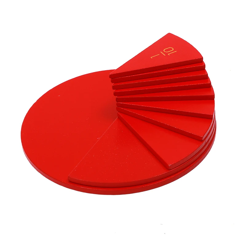 Детская игрушка Монтессори с вырезанными маркировочными кругами 1 10 учебные