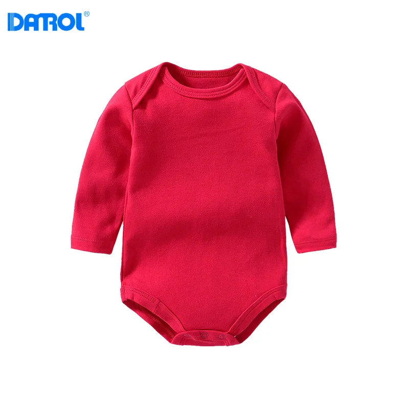 DANROL/Хлопковые однотонные боди для маленьких мальчиков и девочек нижнее белье с