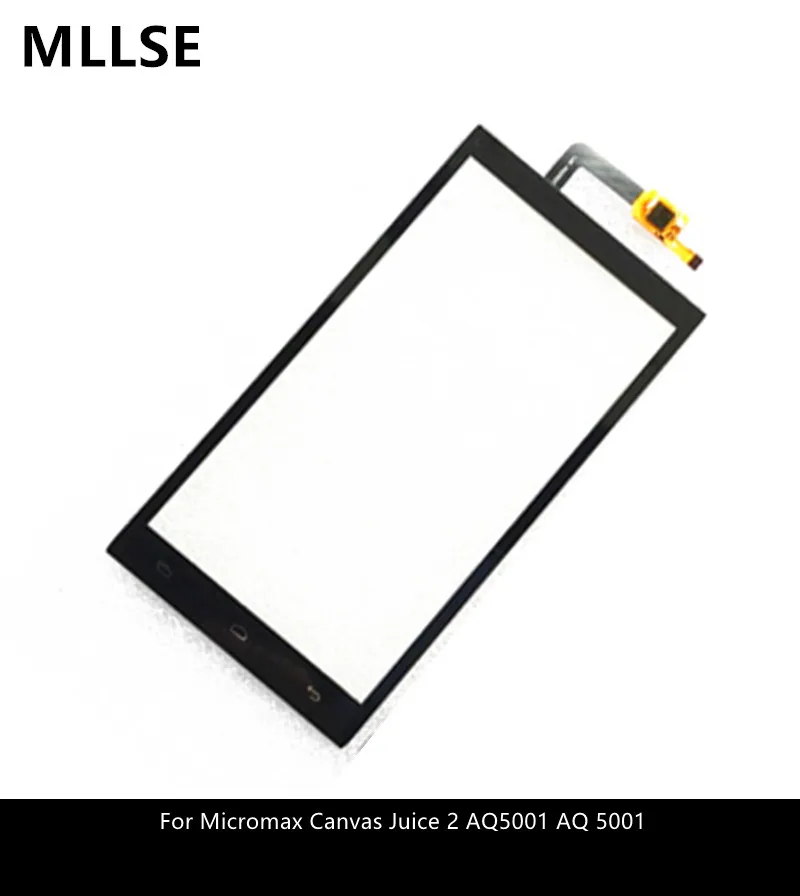 Черный сенсорный экран для Micromax Canvas Juice 2 AQ5001 AQ 5001 сенсорный экран дигитайзер сенсор стеклянная сенсорная панель