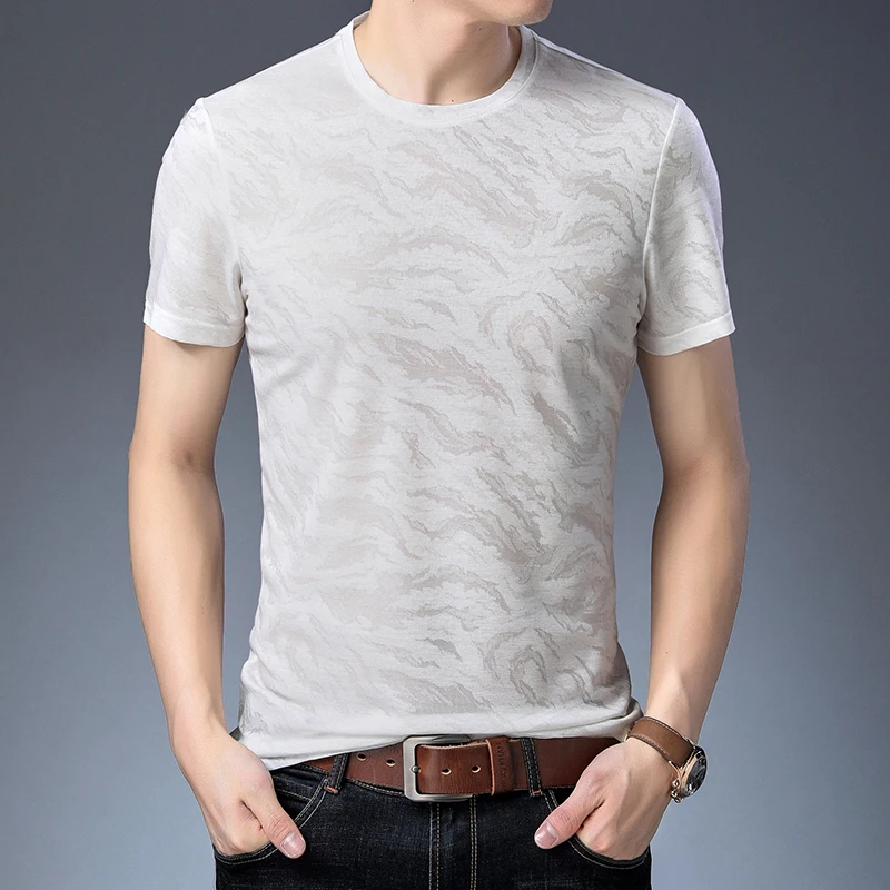 2019 Новая летняя мужская футболка с коротким рукавом и круглым вырезом s Мужская