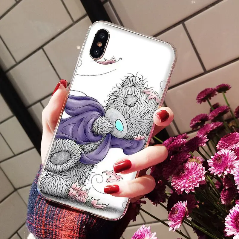 A7 Babaite Tatty Teddy Bear Me To You Мягкий силиконовый прозрачный чехол для телефона для iPhone X XS MAX 6 6s 7 7plus 8 8Plus 5 5S SE XR - Цвет: A7