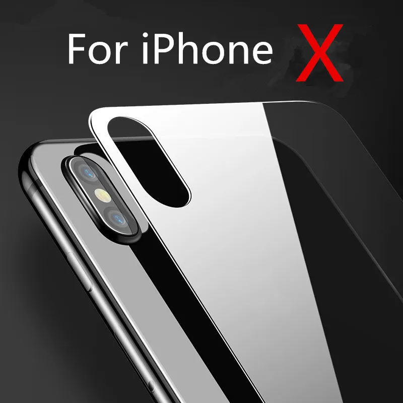 0 3 мм вспыльчивые Стекло назад пленка для iPhone X Закаленное Вернуться протектор