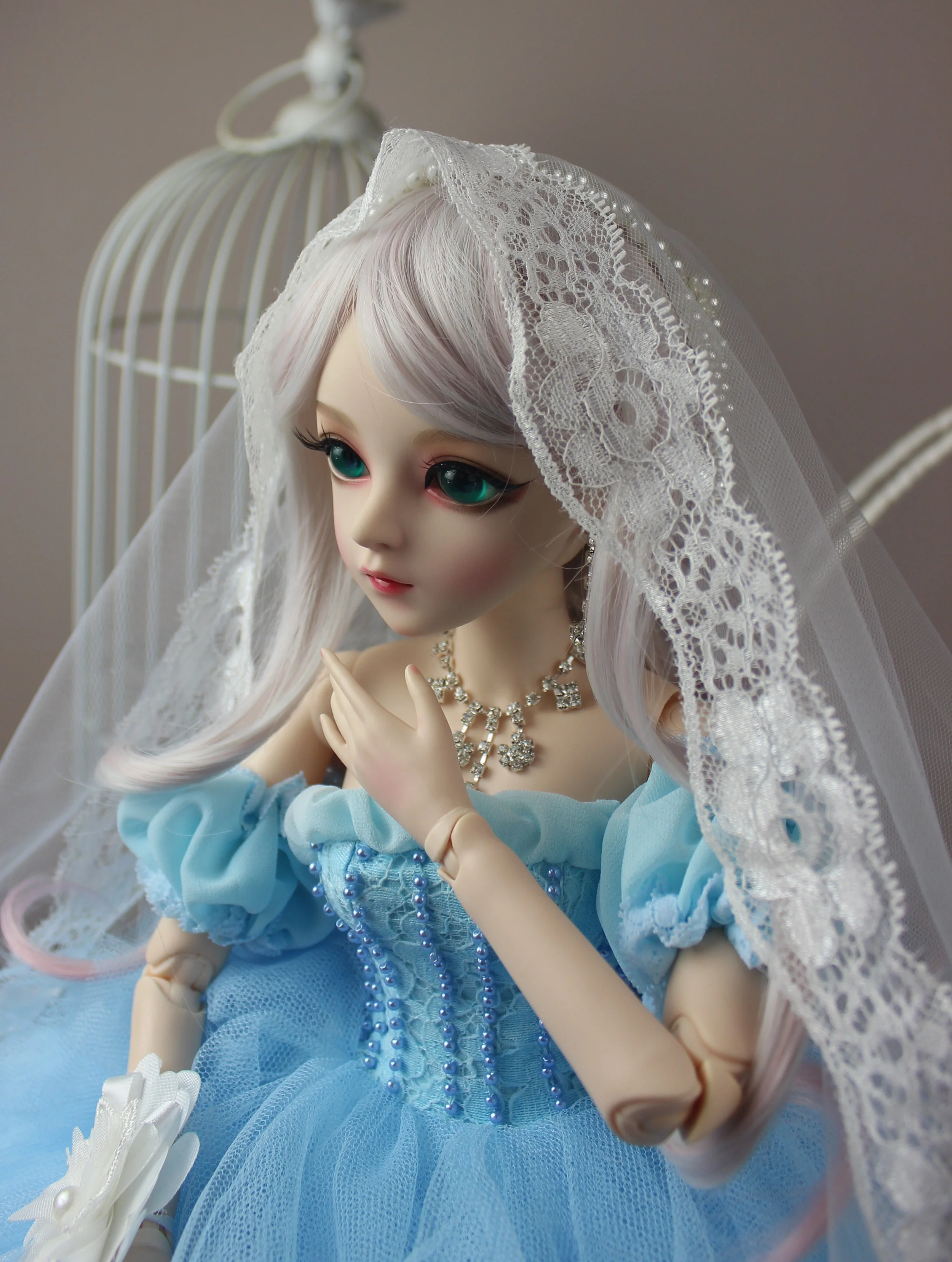 BJD 1/3 шарнирная кукла подарки для девочек ручная роспись макияж fullset сказочной принцессы Кукла с торжественное платье с феей голубого
