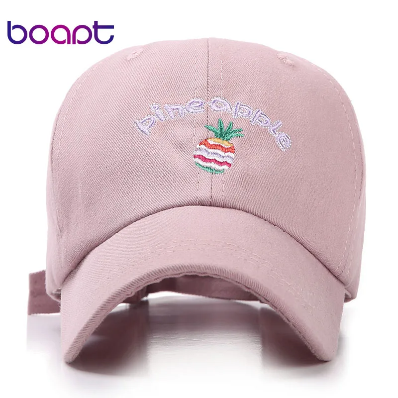 Детская Хлопковая бейсбольная кепка с рисунком ананаса персика фруктов банана
