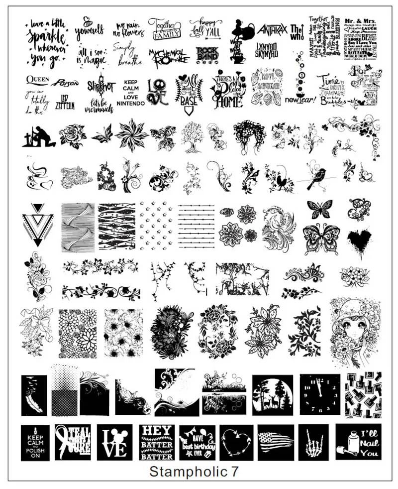 Новая пластина для стемпинга нейл арта размера плюс 17*21 см мультфильм животных