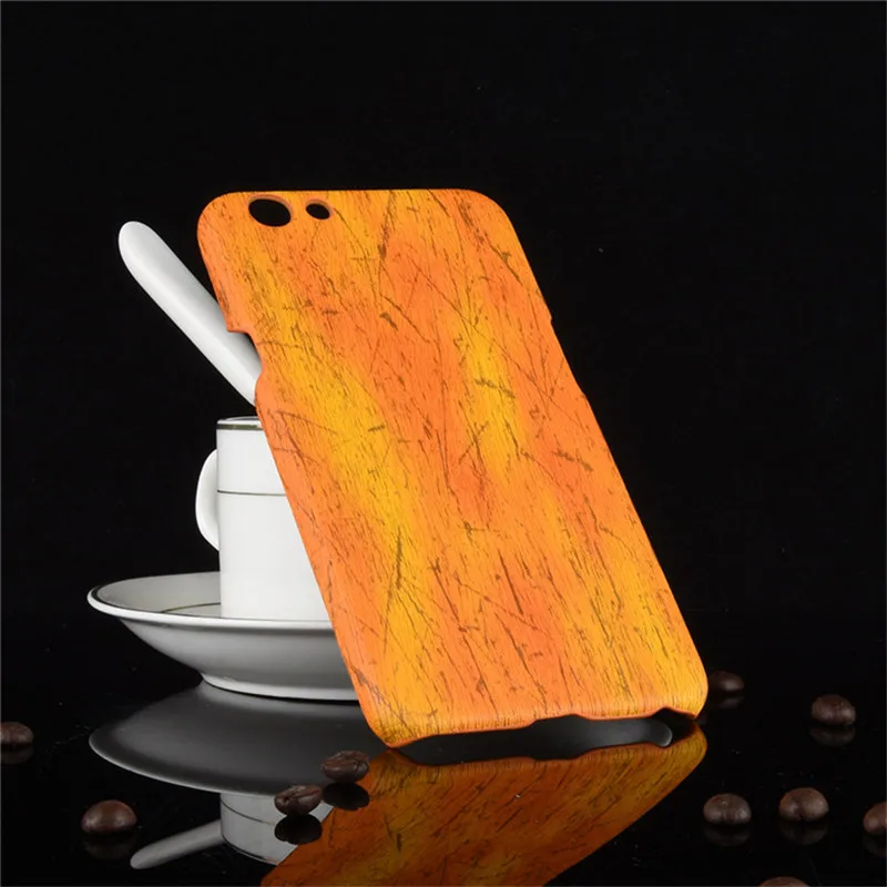 subin New arrival For Oppo F3 Case Vintage Wood PU Leather PC hard Protective shell Cover For Oppo F3 Phone Cases