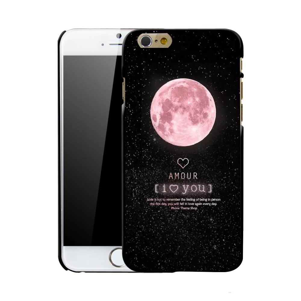 Модный чехол с космическими лунами для iphone x, xs, max, xr, милый, конфетный, самолет, матовый, Твердый чехол s, для iphone 5s, 7, 8, 6s Plus