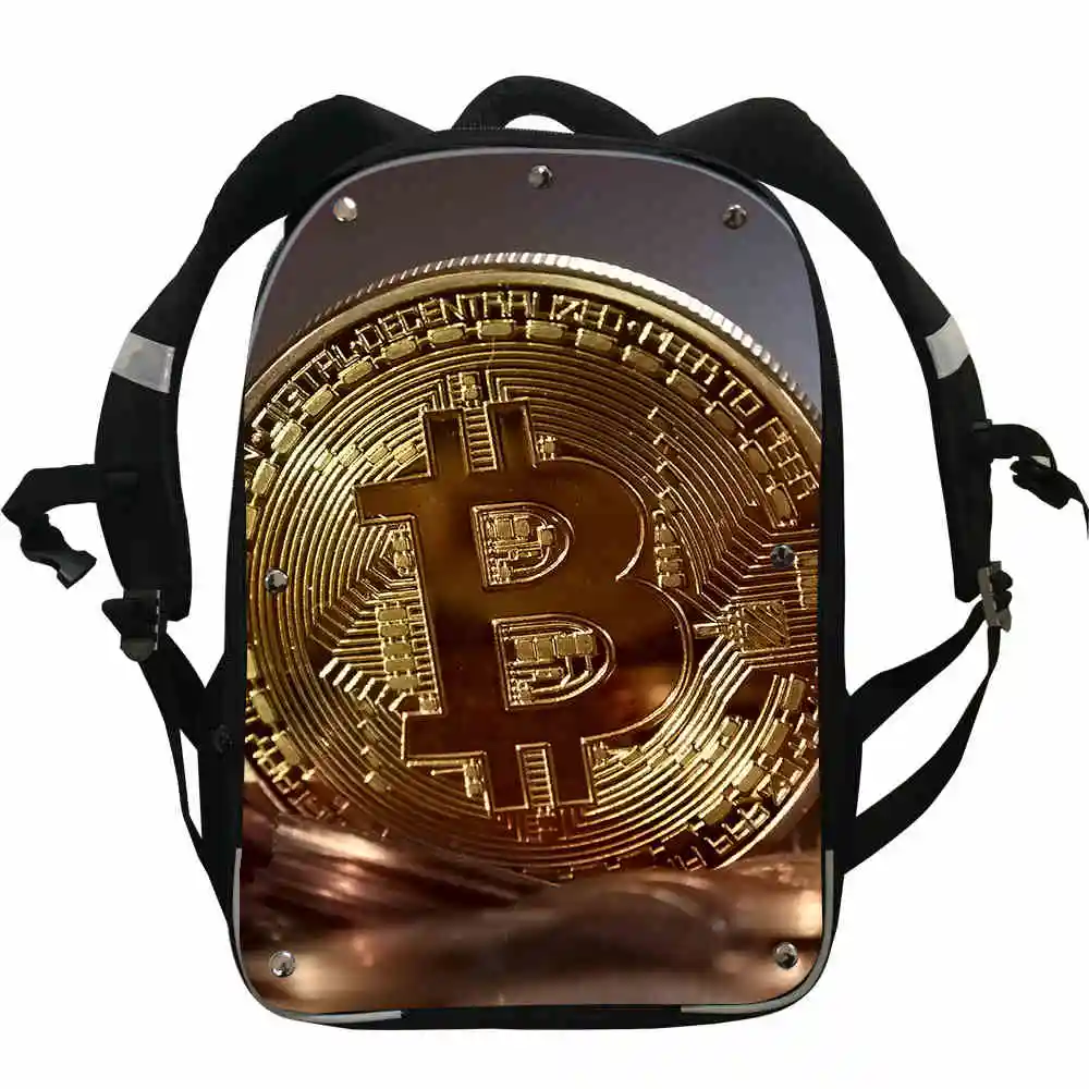 Биткоин рюкзак животные цифровая валюта DIGICCY мужчина женщина мальчики девочки подростковые школьные сумки Mochila коробка ланч пенал Чехол - Цвет: T