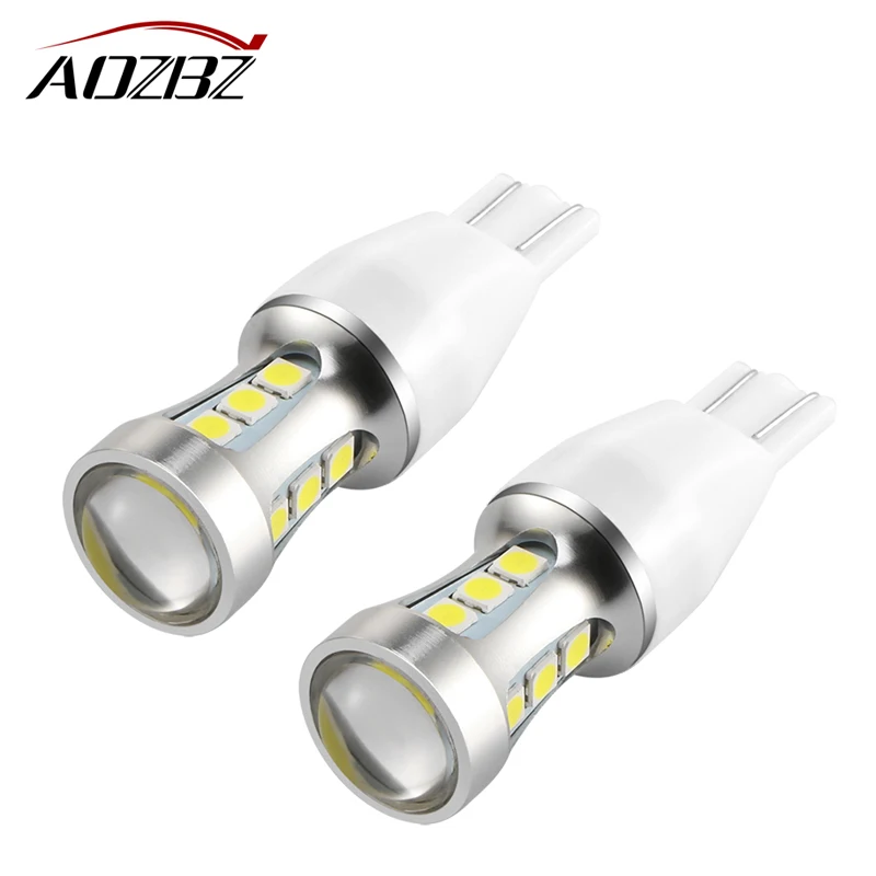 T15 Led Bulb Canbus OBC Error Free Interior Emitter LED 921 912 W16W Car lamps External Auto Lights 18-SMD 3030 6000K White | Автомобили и