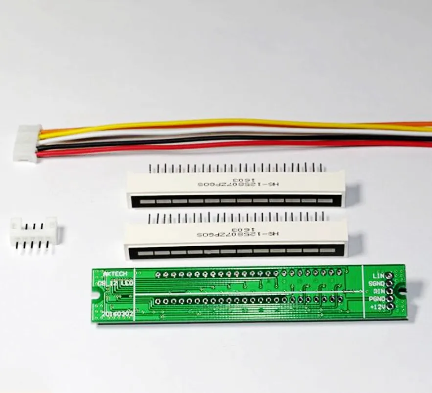 Двойной 12 стерео индикатор уровня DIY Kit светодиодный VU метр лампы светильник с