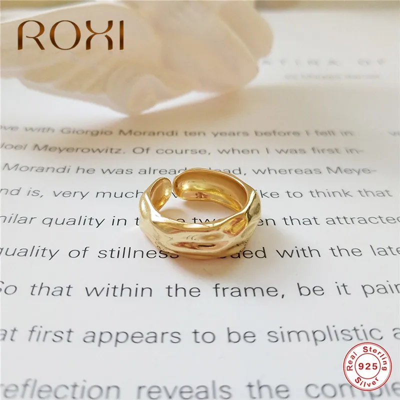ROXI модное кольцо из стерлингового серебра 925 пробы золотистого цвета с