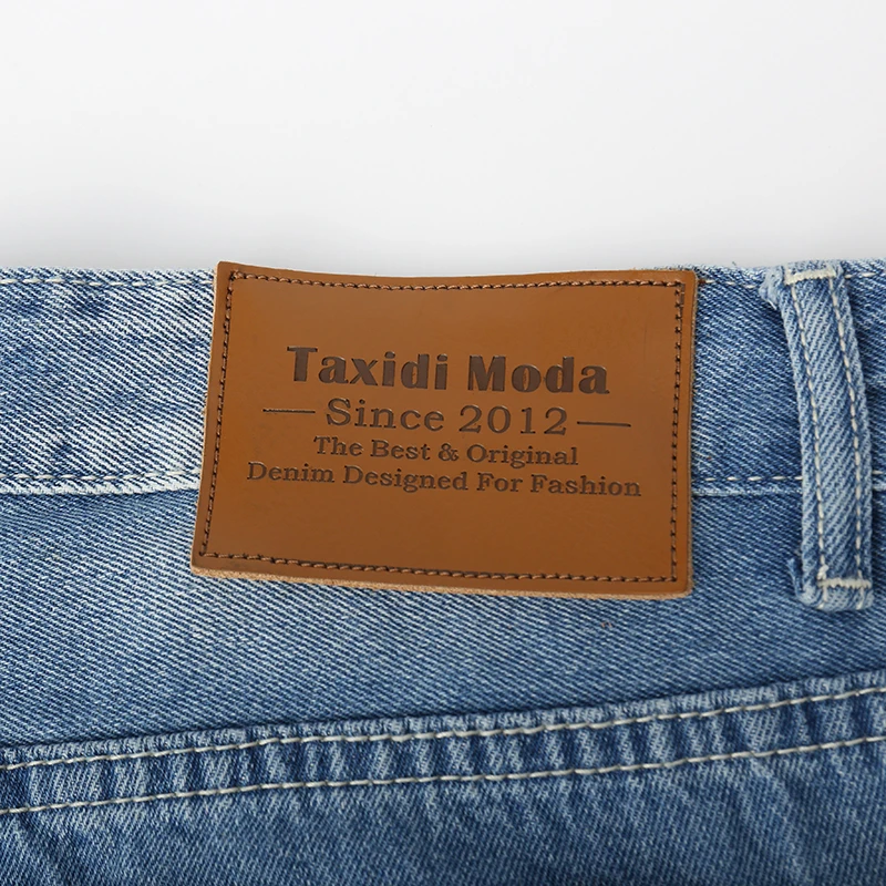 2020 новые летние мужские повседневные джинсовые шорты с рваными дырками синяя