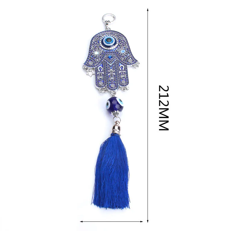 1 шт. высокое качество Турция сглаза брелок синий Хамса в виде руки кольцо