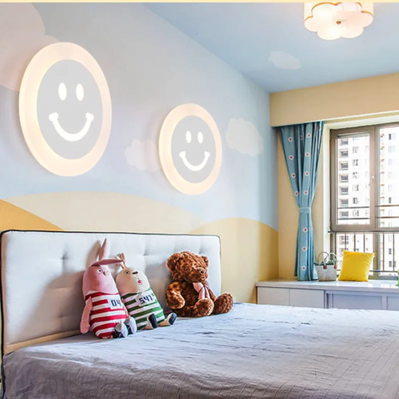Современный Креативный акриловый настенный светильник детская комната