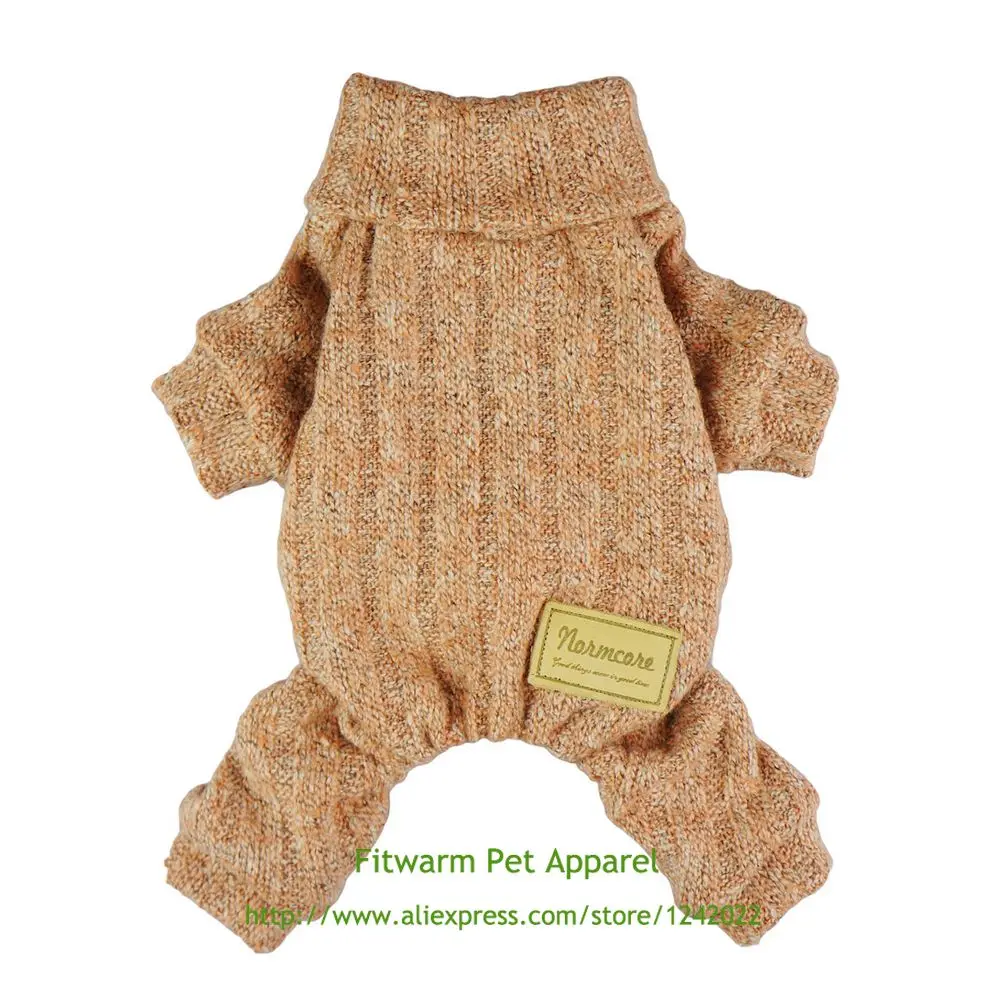 Fitwarm водолазка Одежда для домашних животных свитер собак вязаные пальто Джемпер