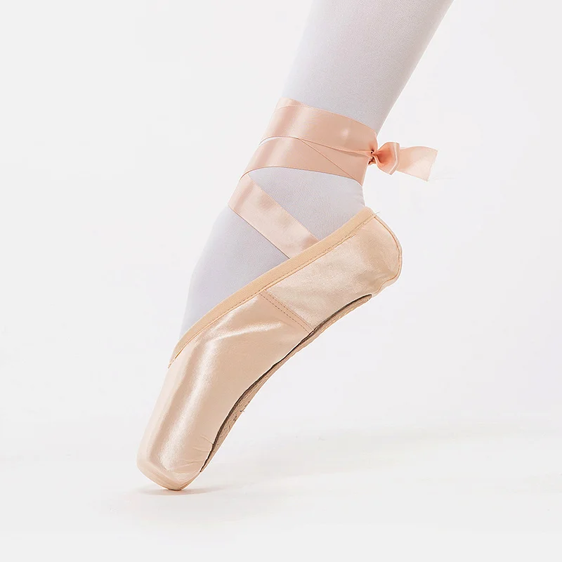 Sansha/профессиональные атласные балетки для взрослых Танцевальная обувь с кожаной