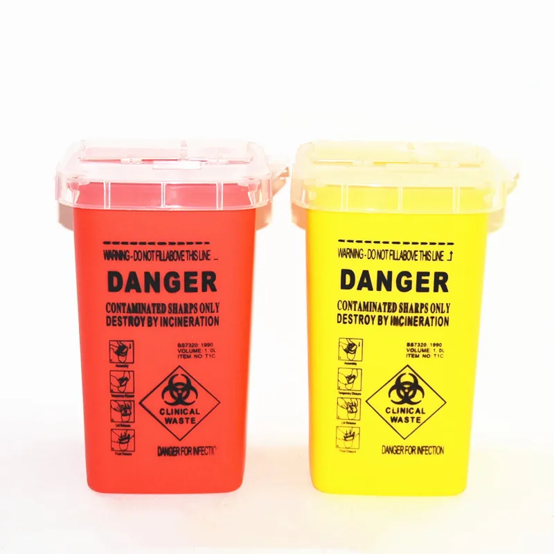 1 шт. желтый или в виде красного тату медицинский Пластик контейнер для хранения