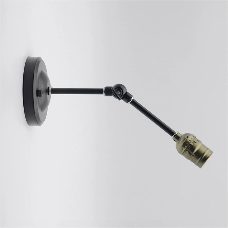 Retro Swing Arm Wall Lamp holder Light Mounted E27 Edison Holder For Hallway Porch Corridor Aisle |
