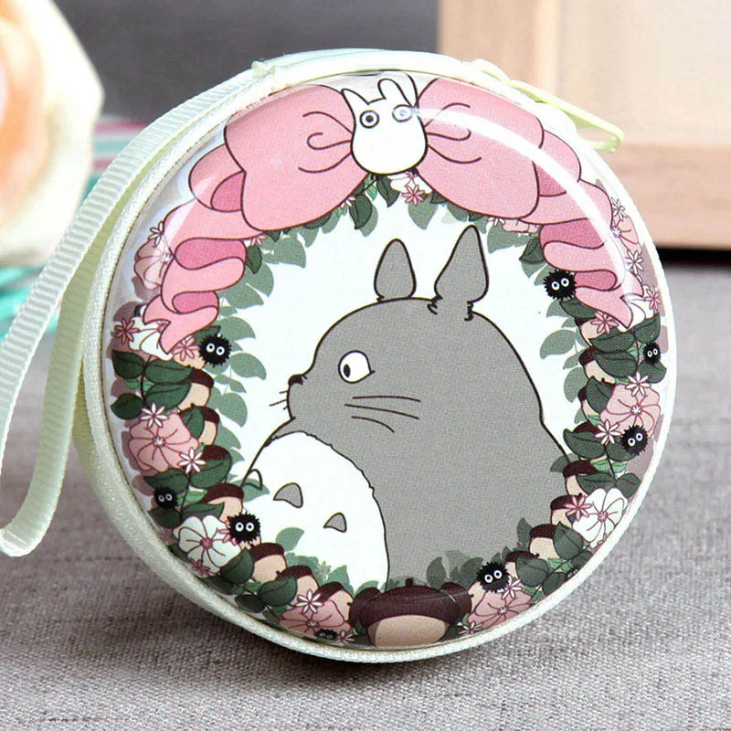 2 Милая женская мини-сумка Kawaii Totoro, мультяшная монета Totoro, кошелек для девочек, сумка для наушников, свадебный подарок, рождественский подарок - Цвет: 2