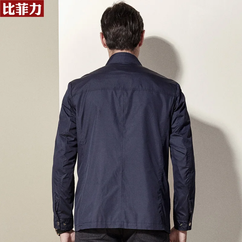 Beverry Stand Collar Jacket Long-term Business Casual Thin Coat 2018 New Arrival Jackets | Мужская одежда