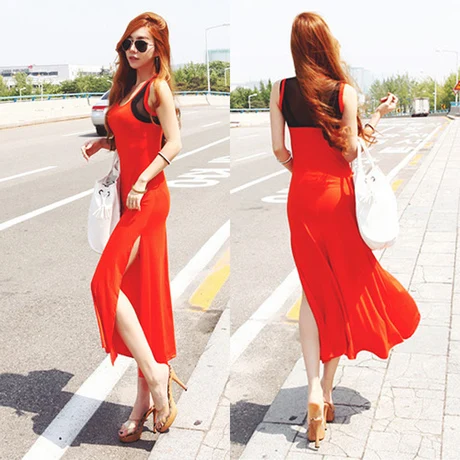 Платье хлопок винтажный свободного покроя элегантный без рукавов лето кружево