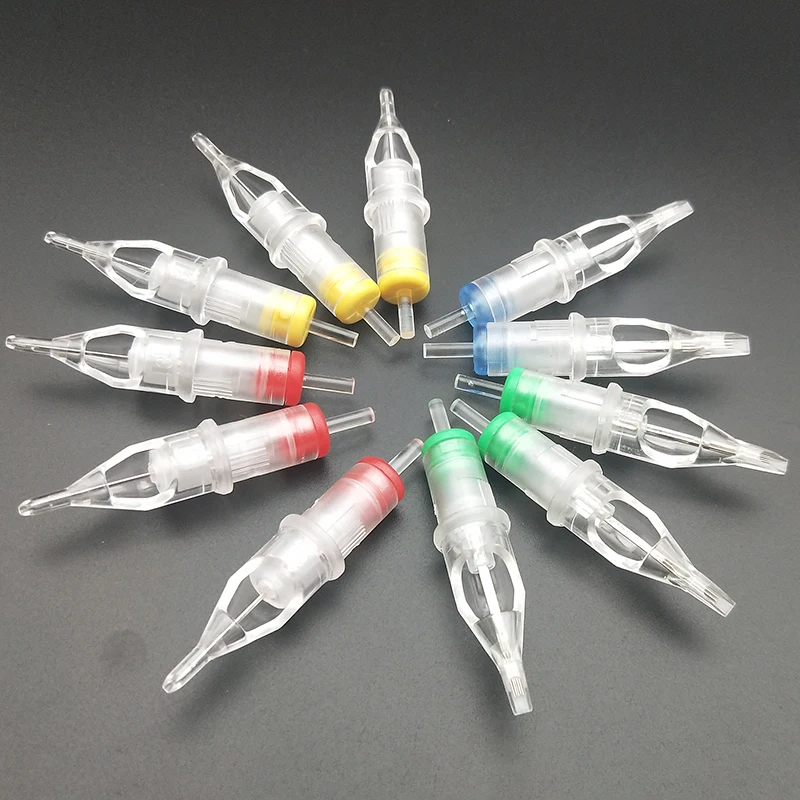 

Qink Cartridge Tattoo Needles Revolution Curved Magnum With Membrane #12 (0.35mm Needle) 5RM 7RM 9RM 11RM 13RM 15RM 20pcs/lot