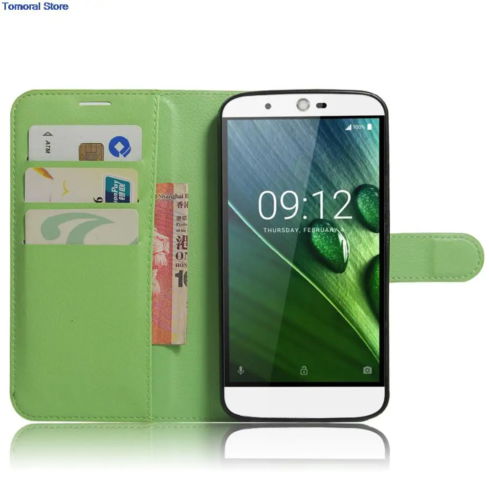 Wallet CaseFor ACER Liquid Zest plus Z628 PU Leather Kickstand TUP Back Shell Pink Rose Green Purple Blue Black White Brown | Мобильные