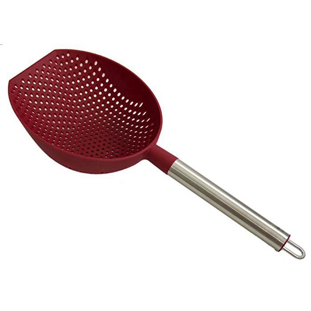 Дуршлаг с ручкой из нержавеющей стали термостойкий|colander scoop|scoop colandercolander pasta |
