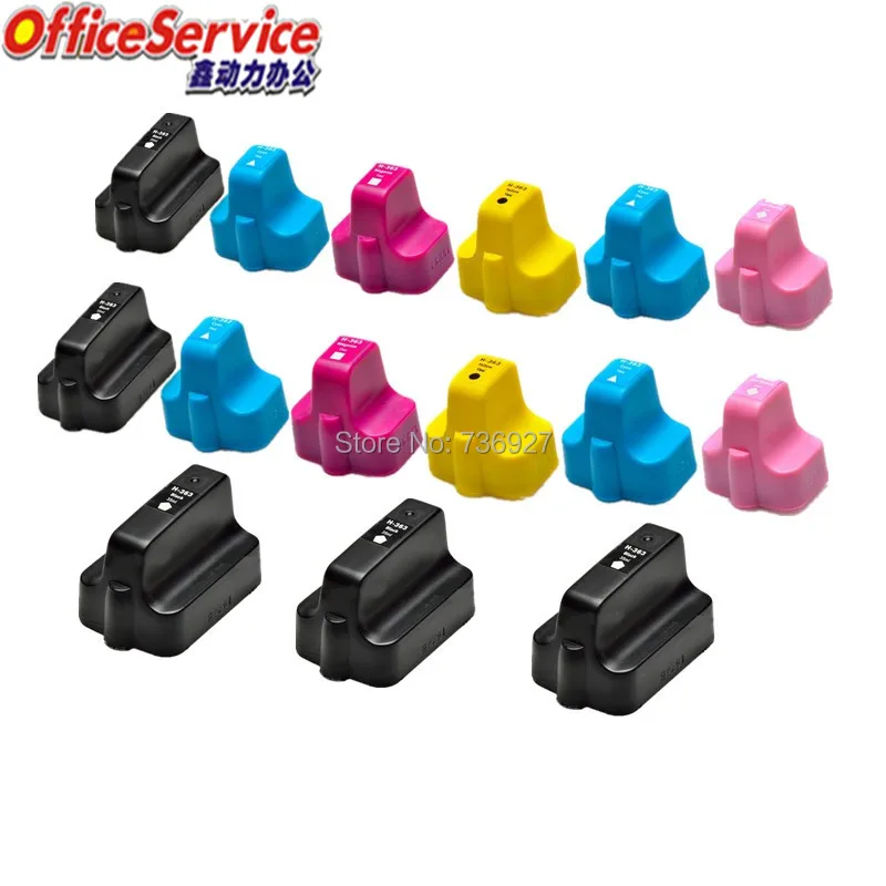 

15X совместимый чернильный картридж для HP363 HP 363, для Photosmart 3213 3310 C6275 C6280 C7283 C7288 C8180 D6160 струйный принтер