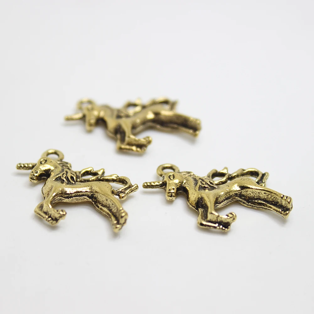 Подвеска в античном стиле цвет: серебро золото цвет амулет виде единорога s 20