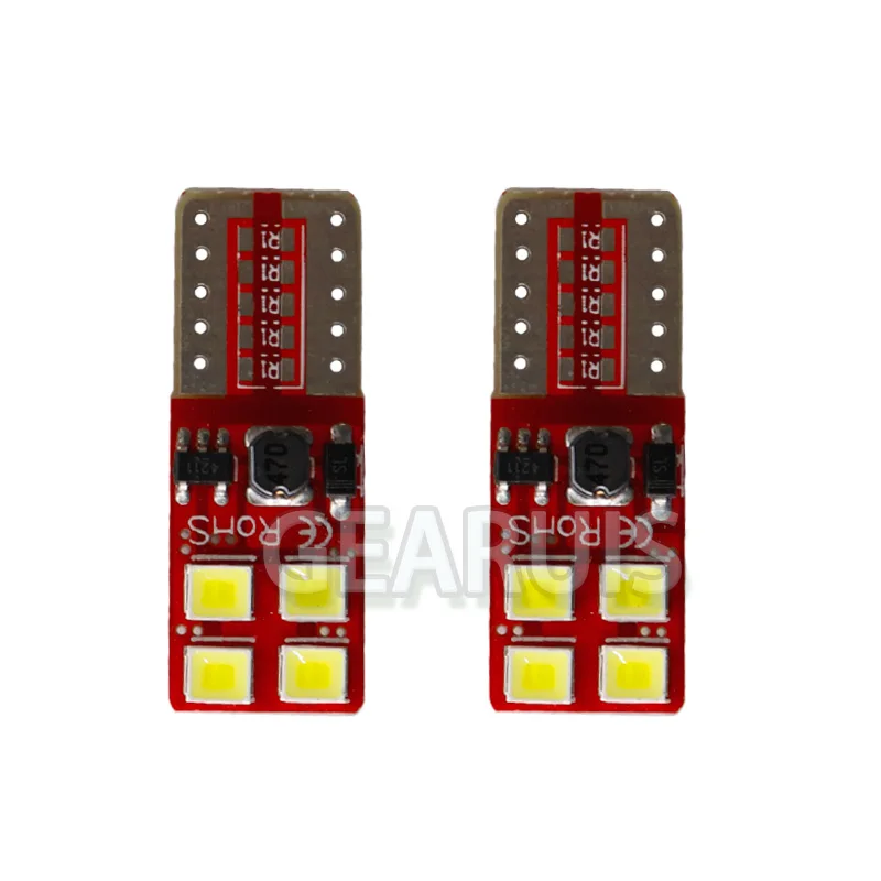 4 шт. T10 Canbus 2835 0 18 Ампер без ошибок 8 SMD LED полярности 194 168 автомобильные номерные