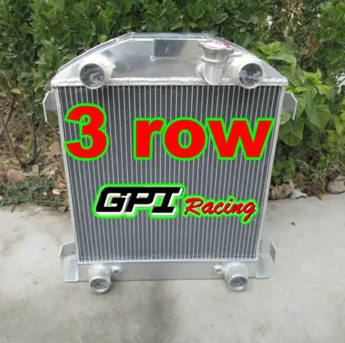 3 ряда алюминиевый радиатор + вентилятор для FORD Модель W/ножницы цепей двигателя