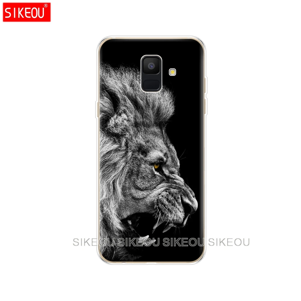 10111 Силиконовый чехол для samsung Galaxy A6 Dual SIM SM A600 A600F для samsung A6 Plus A605 A605F Волк тигр, Лев, Леопард медведь - Цвет: 10111