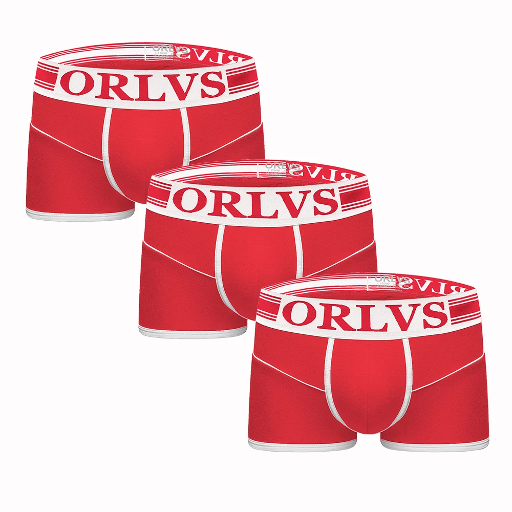 3 шт./лот сексуальное мужское нижнее белье Cueca боксеры хлопковое однотонные