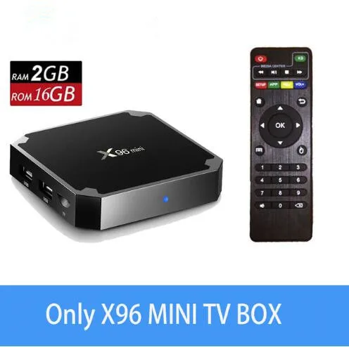 2G 16G without IR X96 Мини Смарт ТВ приставка Amlogic S905W четырехъядерный Android 7,1 2,4G WiFi 1GB 2GB ram 4K HD WiFi медиаплеер телеприставка - Цвет: 2G 16G without IR