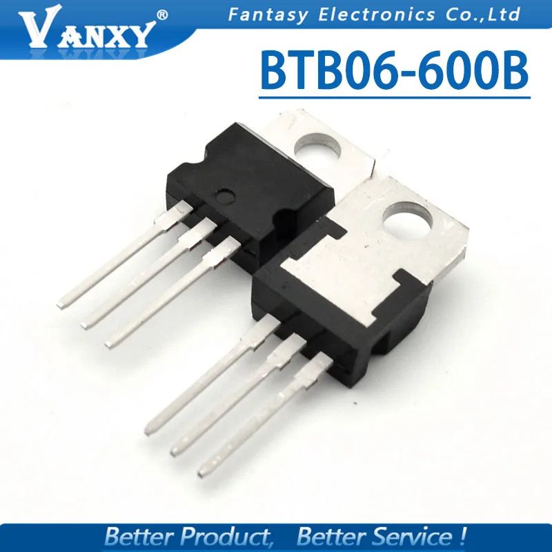 5pcs BTB06 600B TO 220 600 TO220 06 Triacs 6 Amp Volt new original|Интегральные схемы| |